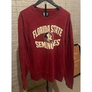 Florida State Seminoles NCAA Football Crewneck Sweatshirt Maroon XL‎